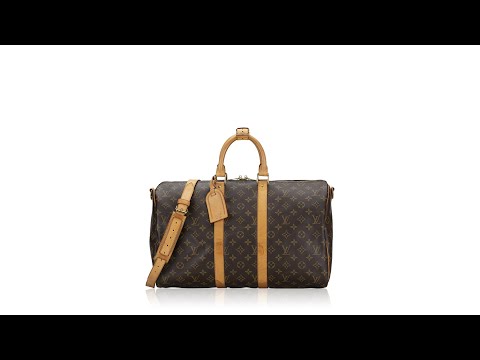 Louis Vuitton Monogram Macassar Keepall 45 Bandouliere Duffle Bag Auction