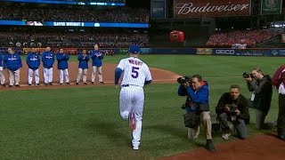 WS2015 Gm3: Collins, Mets starters introduced