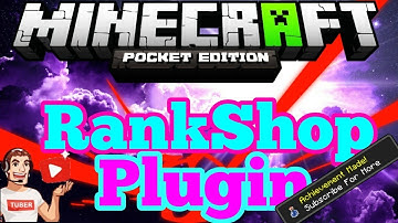 PocketMine Plugin | RankShop V1 | 1.7.0