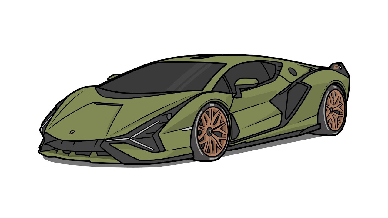 Tổng hợp hơn 91 hình về bản vẽ ô tô lamborghini - daotaonec