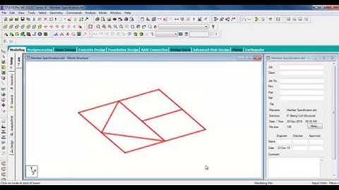 Member Specification in Staad Pro | Tutorial 03