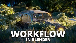 My ENTIRE environment workflow in Blender (Updated)