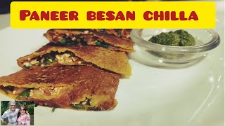 Paneer Besan Cheela | Protein-Rich Breakfast Recipe | Easy &amp; Tasty