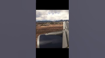 Fenix A320 Wing View Landing into Ibiza (LEIB) - MSFS 2020  #msfs #airbus #aviation