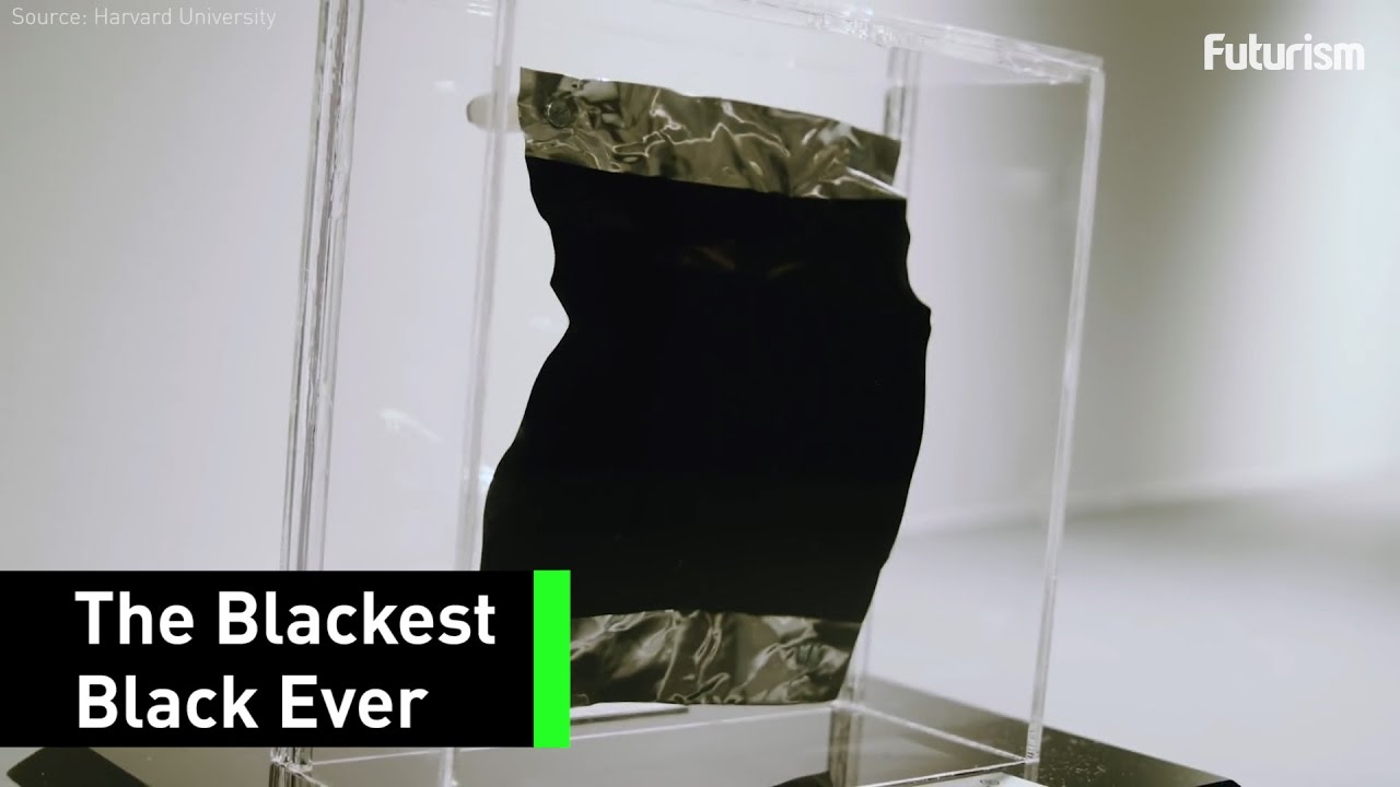 This Black Is So Black That It Absorbs Almost 100 of Light YouTube