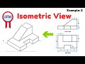 Isometric view  how to construct an isometric view of an object