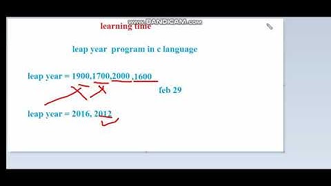 C Program to check leap year in Hindi