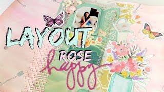 LAYOUT ROSE MINT -DESAFIO ZONA SCRAPERA- SCRAPBOOKING