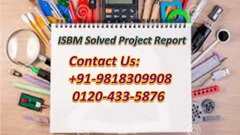 How to get ISBM solved project report 0120-433-5876?