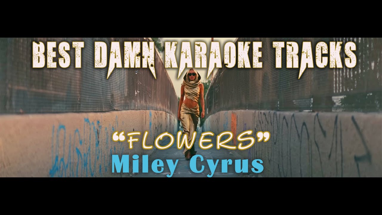 Karaoke - "Flowers" by Miley Cyrus  (with backing vocals)