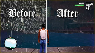 Modders FIXED that weird rain effect in GTA San Andreas Definitive Edition