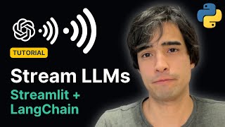Stream LLMs with LangChain + Streamlit | Tutorial