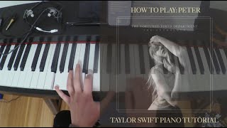 How to Play: Peter  Taylor Swift (piano tutorial)