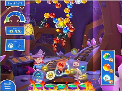 Bubble Witch 2 Saga Level 3473 with no booster