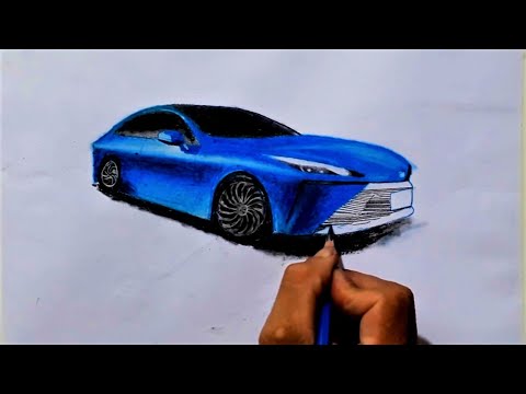 Vẽ xe độ - Vẽ siêu xe TOYOTA siêu đẹp - Hung art