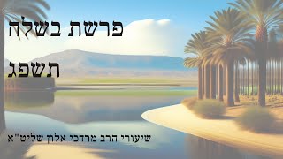 שיעור הרב מרדכי אלון פרשת בשלח תשפ״ג