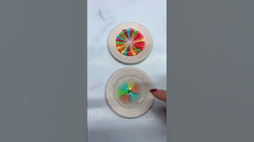 Thử thách làm kẹo cầu vòng . Các bạn thích của ai hơn #funnyvideo