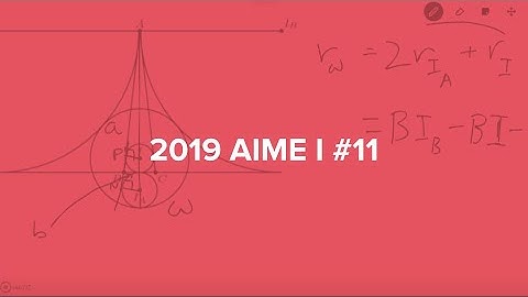2019 AIME I #11