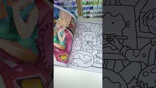 Alcohol markers done for this coloring page