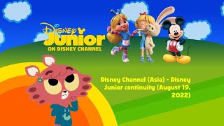 Disney Channel (Asia) - Disney Junior continuity (August 19, 2022)