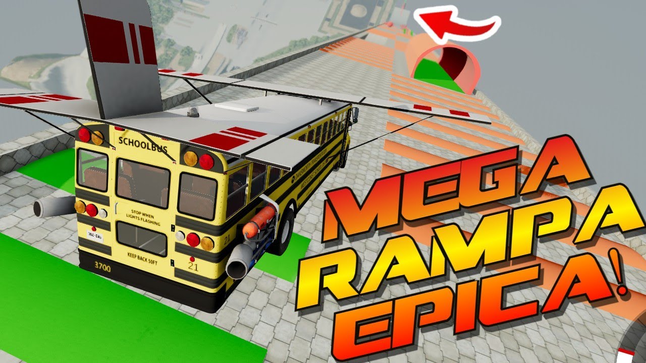 🎮PROBANDO RAMPAS DE GTA 5 EN BEAMNG DRIVE #3 | Mega Ramp Crashes # ...