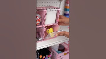 PINK DOLLAR TREE TILT BINS 💖 #dollartree #dollartreefinds #craftroom #organization #storage #diy