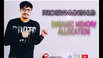 Dynamic Memory Allocation | C Programming | Video tutorial by Siddharth Singh