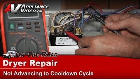 Whirlpool Dryer Repair & Diagnostics - Not Advancing To Cool Down Cycle - Timer