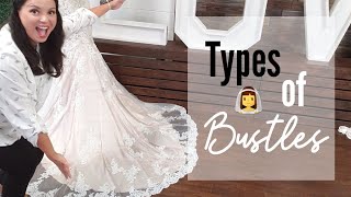 Different Types of Bustles for Wedding Dress
