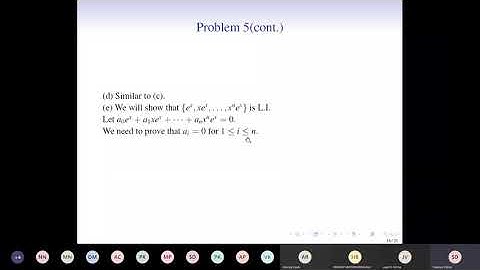 MA106 Linear Algebra Tutorial 3 part 2