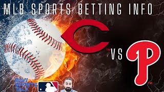 Cincinnati Reds VS Philadelphia Phillies MLB Sports Betting Info for 4/25/24