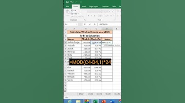 MOD Function in #excel #shorts #computer #education #tricks