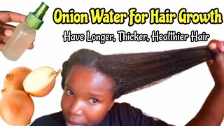 ONION JUICE NO SMELL Stop Hair Loss & Grow Longer Hair || TREAT BALDNESS, ALOPECIA & THIN EDGES.