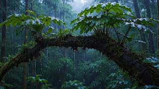 Pioggia sulle Foglie Nella Foresta Rilassante ⛈️ Rilassati, Riduci l'ansia e Dormi Sonni Tranquilli