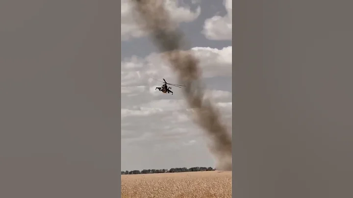 Mi-24V attack helicopter donated to Ukraine by Czechia 🇨🇿, in combat East #ukraine #russia #war - DayDayNews