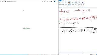 Solving a Trigonometric Equation Modeling a Real World Situation with Graphing Calculator
