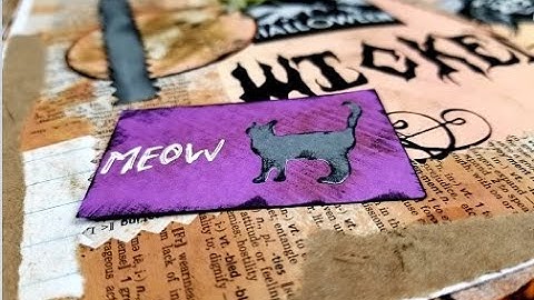 Halloween COMPOSITION NOTEBOOK - JUNK JOURNAL TUTORIAL - Part 2(A)