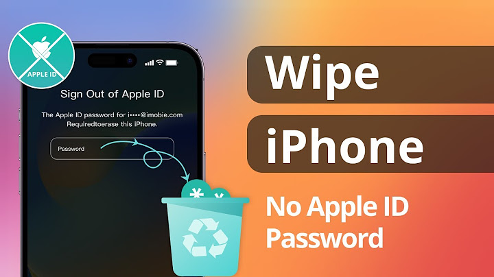 How to wipe an iphone without password