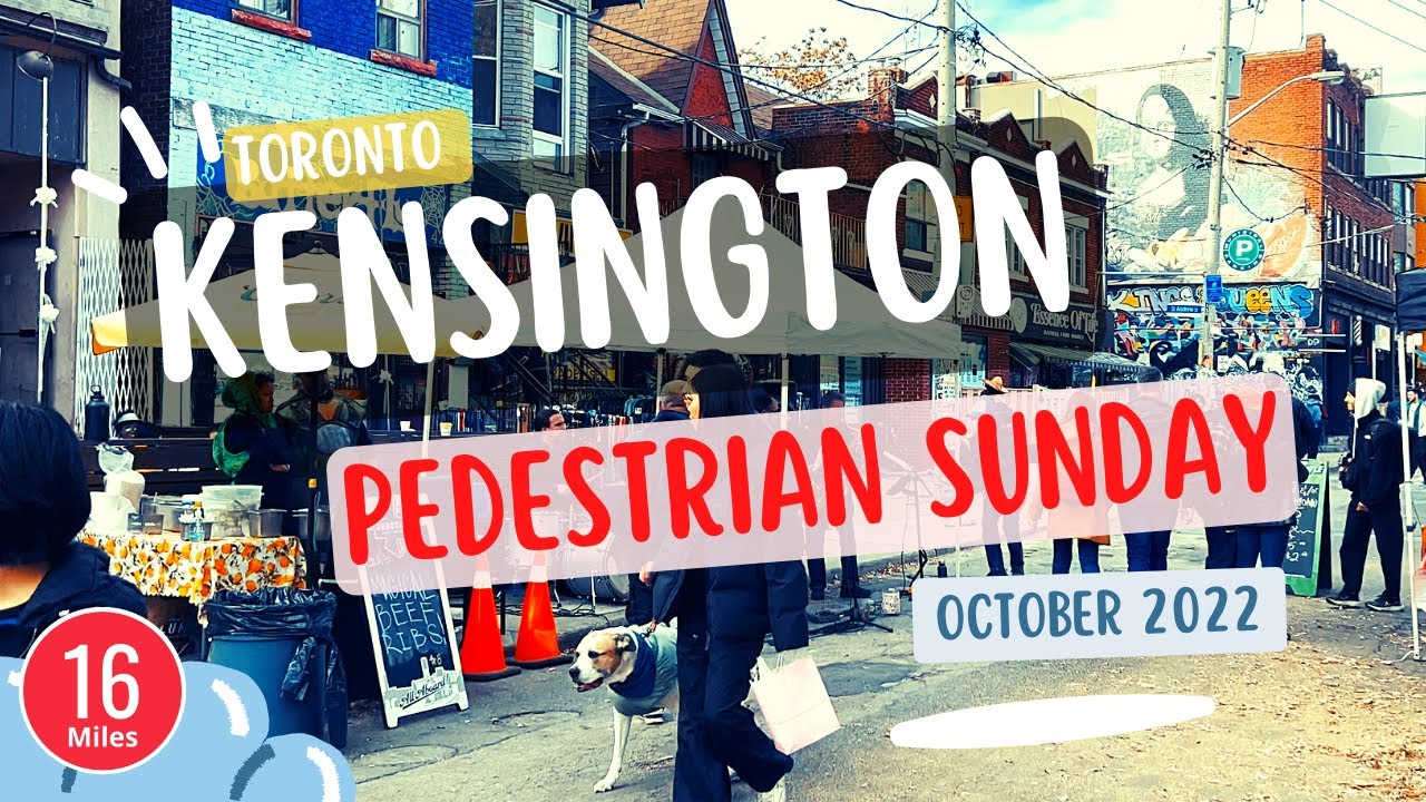 Kensington market last pedestrian Sunday of 2022 - Graffiti alley - Chinatown - Walking tour