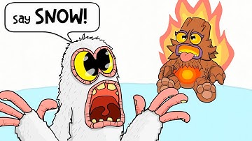 My Singing Monsters - Fire and Snow Monster | Do you like the snow? Animation meme
