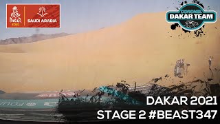 Onboard stage 2 first dunes 2021 Dakar Rally - surfing with Beast347 screenshot 5