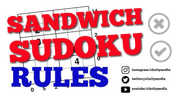 Sandwich Sudoku Rules
