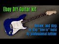 Ebay DIY guitar kit review &amp; build tutorial by professional guitar builder