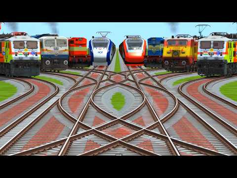 🔥 Crazy Railway Junction – Can All Trains Cross Safely