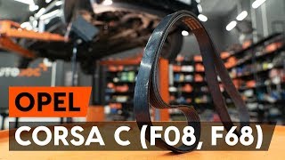 Hur byter man AC rem VAUXHALL TIGRA TwinTop - videoguide