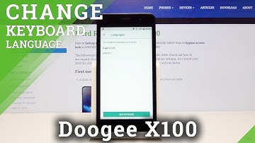 How to Change Keyboard Language in DOOGEE X100 – Keyboard Language Configuration