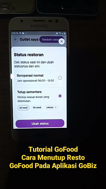 Tutorial GoFood || Cara Menutup Resto GoFood || Pada Aplikasi GoBiz #shorts