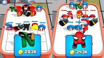 Merge Alphabet Lore | Merge Alphabet Hero Color Battle Part 1 | abcdefghijklmnopqrstuvwxyz