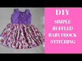 DIY SIMPLE  BABY FROCK STITCHING EASY METHOD IN MALAYALAM