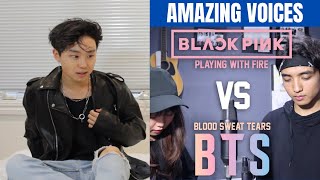 [REACTION] BTS 'Blood Sweat & Tears' X BLACKPINK 'Playing With Fire' MASHUP - REZA DARMAWANGSA